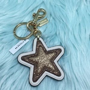 GLITTER STAR BAG CHARM (COACH F39533)